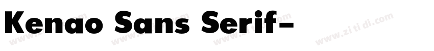 Kenao Sans Serif字体转换